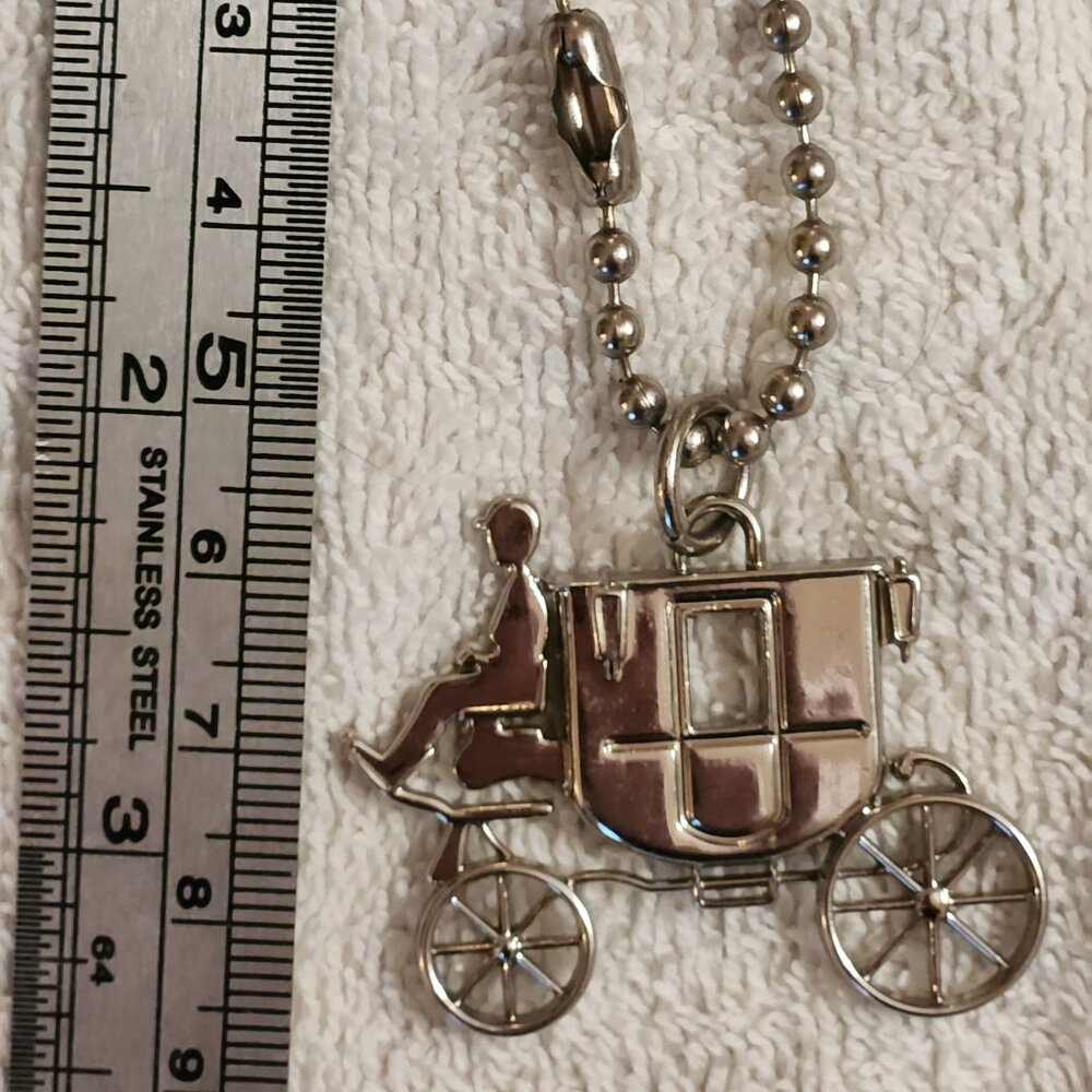 EUC Coach Silver Metal Carriage Hang Tag